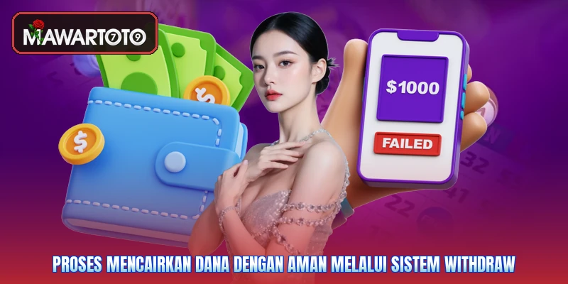 Proses mencairkan dana dengan aman melalui sistem withdraw